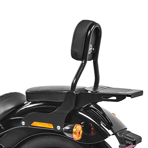 Sissy Bar CL Fix für Harley-Davidson Softail Slim 18-22 mit Gepäckträger schwarz