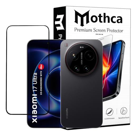 Image of Mothca Advanced Tempered Glass Screen Protector Compatible for Xiaomi 17 Ultra with Edge to Edge Coverage - Case Friendly, Anti-Scratch & Bubble-Free Installation Kit