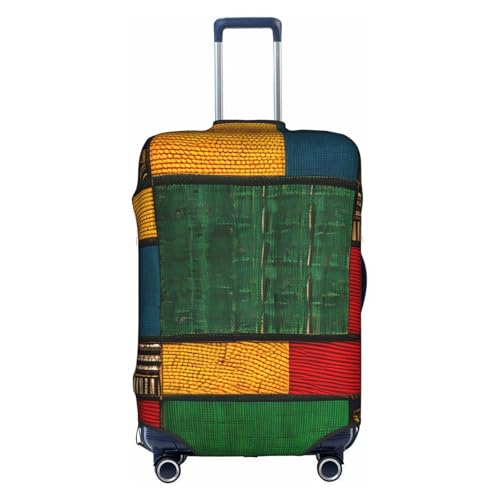 African Style Patchwork Tsa Approved Luggage Cover For 18-32 Inch Suitcases Scratch-Resistant Stretch Luggage Cover