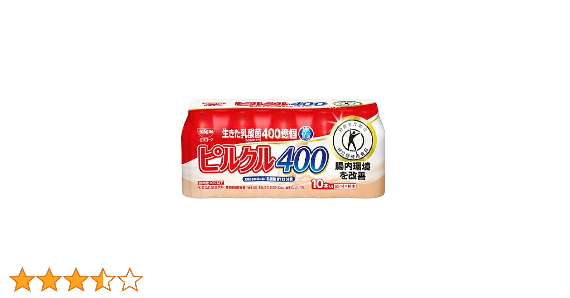 Amazon.co.jp: 日清ヨーク ピルクル400 （65ml×10本）×10個 【冷蔵