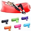DERJLY Gonflable Canapé Chaise Longue - Imperméable - Anti-fuites d'air avec Paquet Portable Air Sofa Air Bag, pour Voyager, Camping, Randonnée, Piscine et Parties de Plage