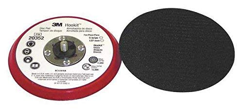 3M 20352 Low Profile Disc Pad, 5 in x 3/8 in x 5/16-24 External, Aluminum Oxide, Medium Grit, Compatible with Angle Grinder
