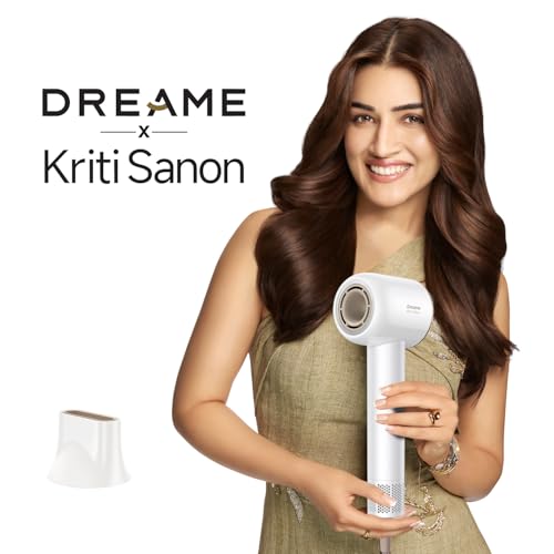 Image of Dreame Gleam Hair Dryer, Fast High-Speed Motor with 110,000 rpm, 65m /s Airflow, 330g, 200 Million Negative Ions, Temperature and Airflow Control, 1600 Watts, Gray