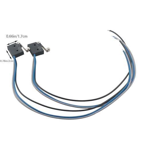 WELWIK 2 peças mini interruptor de limite à prova d'água com alavanca articulada 6A 12V DC alavanca