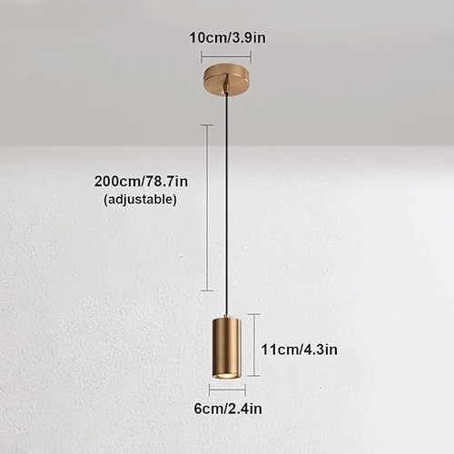KAJYLFAST Nordic Mini Iron Art Pendant Light with E26/E27 Metal Base Pendant Lamp 4.3in Kitchen Decorative Hanging Light(Black Gold) [4]