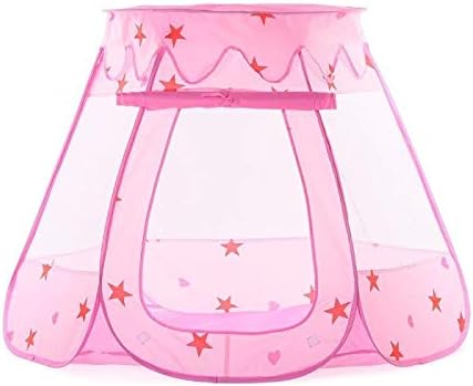 Amazon Jhsh子供のテント 女の子の王女のテントのおもちゃの折り畳み式の子供は式の子供ゲームの家の幼児の室内外ゲームを弾きます ピンク色 キッズテント おもちゃ