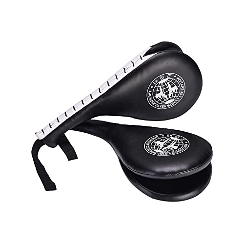 Llawooy Taekwondo Double Strike Pads Schwarz (2 Stück)