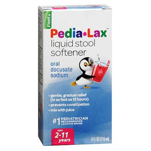 Special pack of 6 FLEET PEDIA LAX STOOL SOFTENER 4 oz