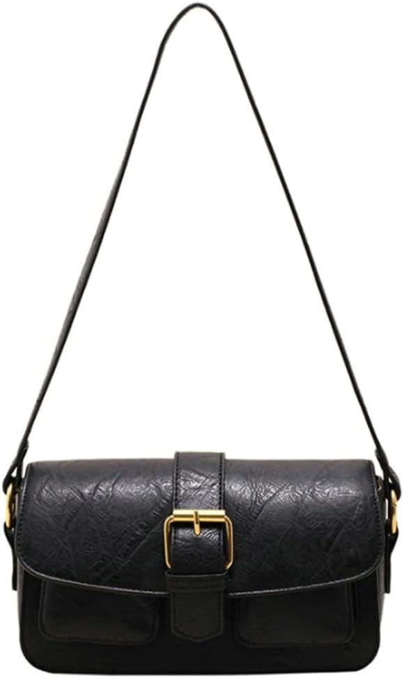 Vintage Shoulder Bag for Women Stylish Hobo Crossbody Purse Vegan Leather Handbags Clutch Y2K Purse for Daily Work