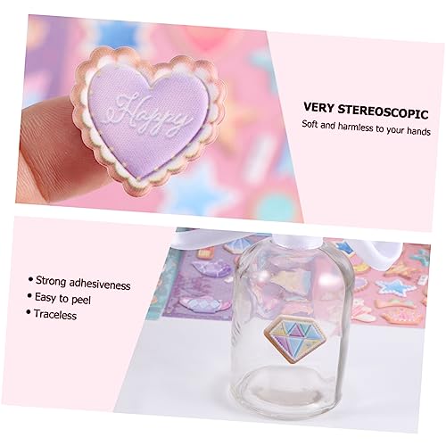 ibasenice 4Pcs 3D Adesivos Fofos Adesivos Coreanos Adesivos Para Festas Adesivos Fofos Para Notebook