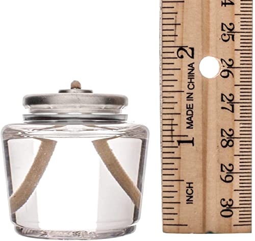 Image of D'light Online 15 Hour Liquid Votive Candles Disposable Fuel Cells Small Oil Lamp for Events, Emergency Candles, Restaurant Tables, Romantic Dinner Candles and Wedding Tables (Set of 12)