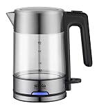 Silva Homeline KL-G 2002 Wasserkocher schnurlos Schwarz, Edelstahl (gebuerstet)