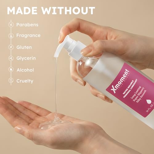 Image of Liquid Water Based Lube, Fragrance-Free pH-Balanced Personal Lubricant Without Glycerin & Parabens, Slippery Massage Gel for Women, Men and Couples