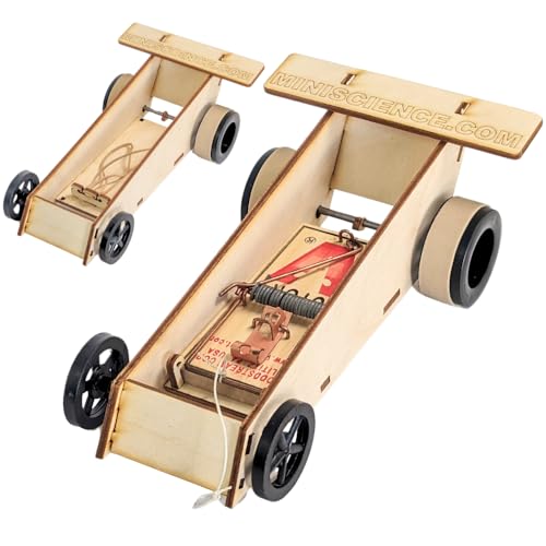 MINISCIENCE.COM Mousetrap Car Kit – Convertible to Rubber Band Car