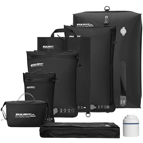 Eulant Ski Suit 6 Set Vacuum Packing Bags for Travel Pump,