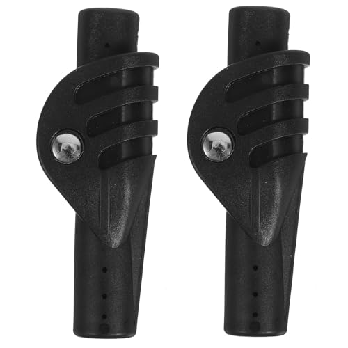 IMIKEYA 2pcs Tent Support Rod Adapter 8.5mm Folding Joint Connector Black Portable Tent Repair Parts for Outdoor Camping DIY