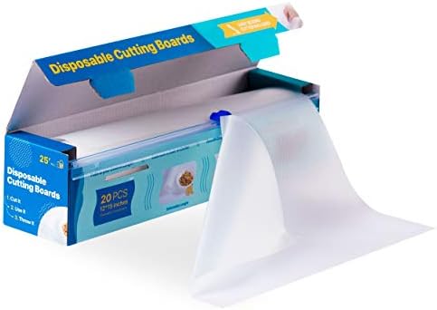 Disposable Plastic Cutting Board for Kitchen & Outdoor – Large Flexible Chopping Boards – Custom Cutting Mats for BBQ and Camping 25’