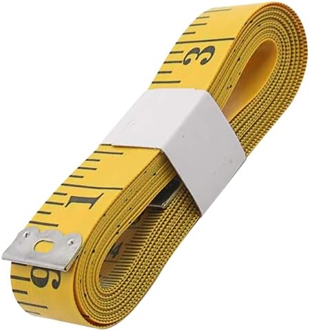 IONIX Measuring Inch Tape for Measurement for the body, Tailor, Sewing, Dress Making, 150 cm (Yellow Pack of 01)
