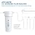 APEC Water Systems HW-10 10" White Standard Filter Housing with 1/4" John Guest Fittings