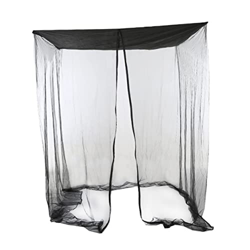 Toyvian 1 Pieza práctica Red Balancearse Redes Cama mosquitera Red para hamacas al Aire Colgante con Carpa de Campamento Red al Aire Red de Patio Red Resistente poliéster Negro