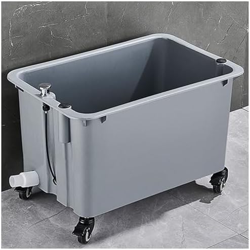 Freestanding Utility Sink with Drain, Versatile Mop Basin for Laundry, Pet Washing Station, Ideal for Garage, Bathroom, Balcony & Workshop Use