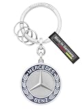 Mercedes-Benz Breloczek do Kluczy Stuttgart Srebrny Stal Szlachetna