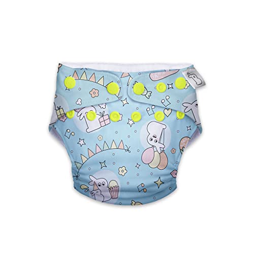 Image of SuperBottoms Swimming Diapers for Babies & Toddlers - Reusable & Adjustable Swim Diapers - Washable Cloth Diapers - Skin Friendly Fabric - Easy to Clean - Fits 3M - 3Y