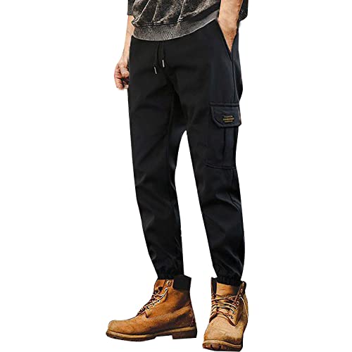 Cargohose Herren Lang Slim - Wanderhose Herren Jogger Sporthose Sweatpants Mit Vielen Tasche Elastischer Taille Mit Kordelzug Outdoorhose Männer Stretch Chino Arbeitshosen Casual Work Hose Cargohose Herren Lang Slim - Wanderhose Herren Jogger Sporthose Sweatpants Mit Vielen Tasche Elastischer Taille Mit Kordelzug Outdoorhose Männer Stretch Chino Arbeitshosen Casual Work Hose