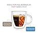 Mindful Design Double Wall Insulated Glasses Espresso Cups (Set of 2) - 5.4-Ounce Mugs