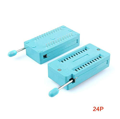 Reland Sun 5Pcs Integrated Socket Universal 14/16/18/24/28/40 pin IC Test Universal ZIF Socket (24 locking seat)
