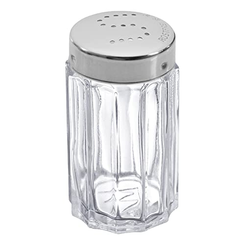 Westmark Saliera, Capacità: 50 ml, Vetro/Acciaio inox, Traditionell, Argento/Trasparente, 63012260