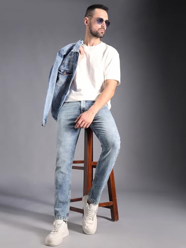 Image of HIGH STAR Men's Mid Rise Regular Jeans