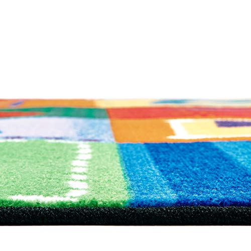 Carpets For Kids 3800 Kidsoft Alphabet Blocks Rug 6Ft X 9Ft Rectangle Multicolored #TOP1