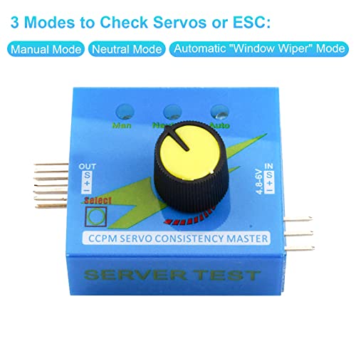 Voktta 3PCS RC Servo Tester 3CH Digital Multi Servo Tester ECS Consistency CCMP Master Speed Controller Checker for RC Servo Motor ESC - Image 4