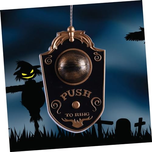 BESTOYARD 2 Peças Campainha De Halloween Globo Ocular Iluminação Assustadora Campainha De Casa Assom