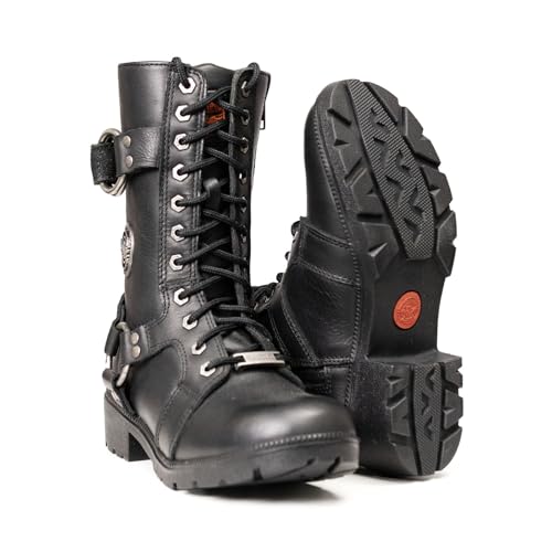 Image of Milwaukee Leather Women's Premium Leather Motorcycle Harness Boots Collection MBL - 5