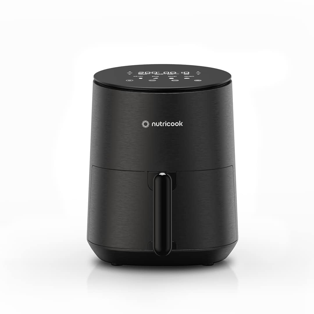 Nutricook 3.3 Litre Air Fryer, Black, 1500 Watts, Uses 85 less Oil