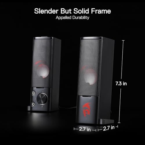 Redragon 47122621 Gs550 Pc Gaming Speakers, 2.0 Channel Desktop Computer Sound Bar thumb #5
