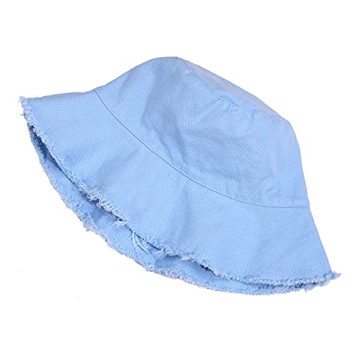 boderier Sun Hats for Women Summer Casual Wide Brim Cotton Bucket Hat Beach Vacation Travel Accessories