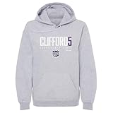 500 LEVEL Nique Clifford Sacramento Kings Elite Men's Hoodie Sweatshirt (Gray, XX-Large)