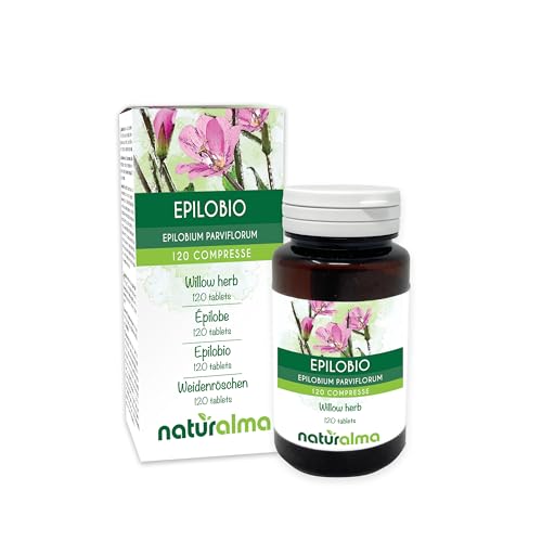 Epilobio (Epilobium parviflorum) hierba Naturalma - 60 g - 120 comprimidos - Complemento alimenticio - Natural y Vegano