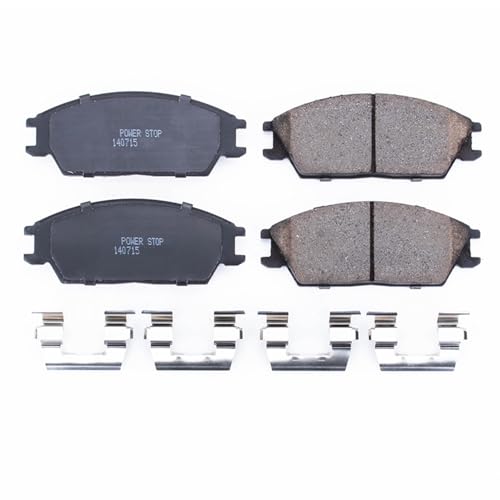 Image of PowerStop Front Brake Pads for Hyundai Accent 1995-05 |Excel 1987-94 |Scoupe 1991 |Scoupe 1993-95 |Stellar 1987 |Precis 1987-93 - Z17 Ceramic Brake Pads with Installation Hardware, 17-404