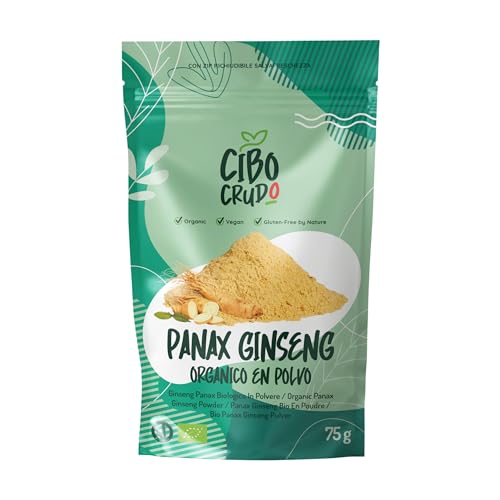 Panax Ginseng Rojo Orgánico - 75g. Contiene Proteínas y Fibras Ginsenósidos. Conocido Como Ginseng Coreano o Asiático.