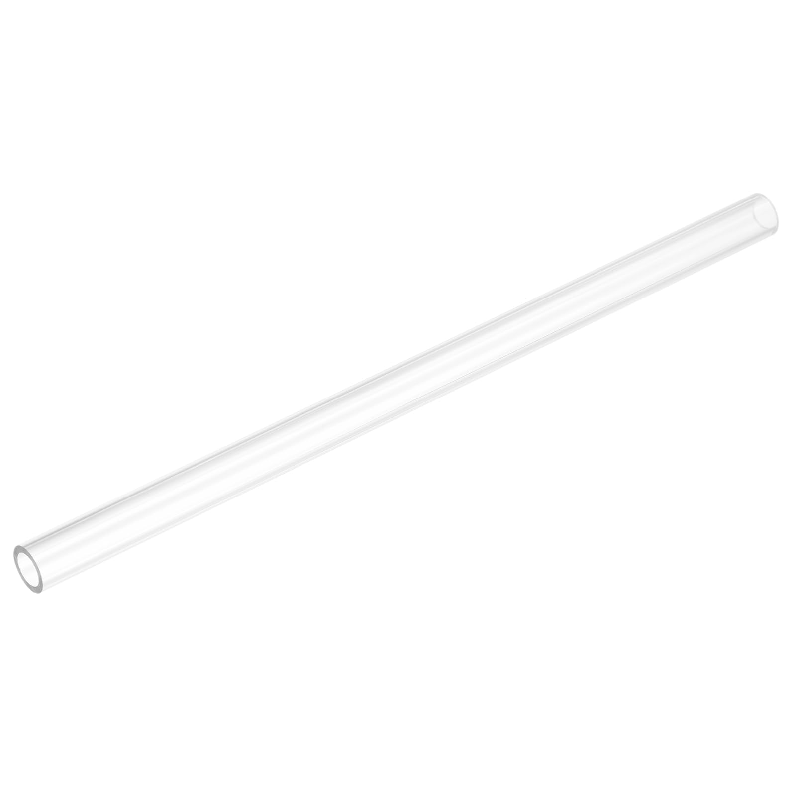 uxcell Rigid Round Clear Tubing 9mm(3/8") ID x 13mm(1/2") OD x 0.8Ft(250mm) Length Plastic Tube