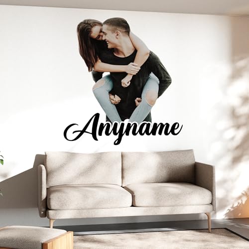 Custom Photo Wall Decal Personalized Your Own Photo Large Vinyl Wall Decal for Home & Room Dcor Peel & Stick Wall Art for Kids & Teens Bedroom Car Vehicles Gifts