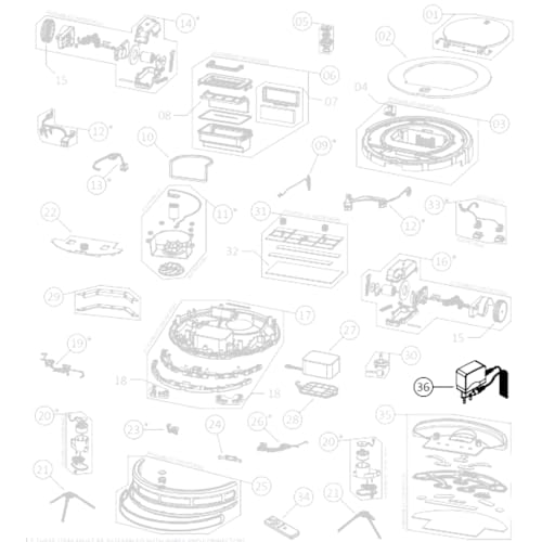 Fonte Carregador para Robô Aspirador Mondial Fast Clean RB-03 RB-04 1481-57