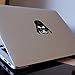 DARTH VADER HEAD - Adesivo per Apple MacBook da 17", colore: Nero