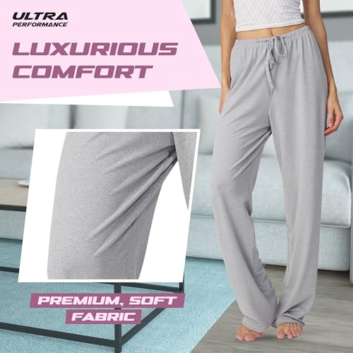 Ultra Performance Womens Pajama PJ Pants 3 Pack Lounge Bottoms Pajamas for Women (Avail in Plus Sizes)4