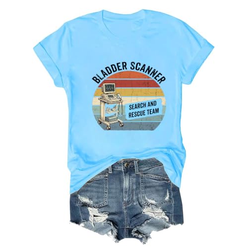 Bladder Scanner Search And Rescue Team Shirt Funny Nurse Radiology T-shirt