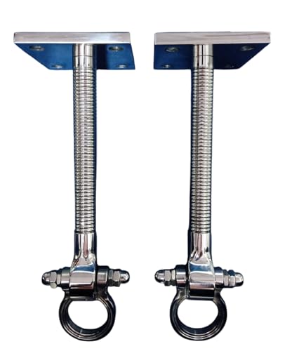 Image of Pure Stainless Steel HI-Grade Quality Life TIME WARRENTY, Ceiling KADA Swing, Patio 16MM Rod with Weight Capacity of 2000KG, (Pack of 2PCS) Strong and Sturdy (14 INCH)